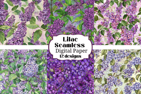 12 Purple Lilac Seamless Backgrounds: A Designer's Guide to Floral Patterns