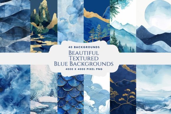 Beautiful Blue Textured Backgrounds: A Designer's Resource