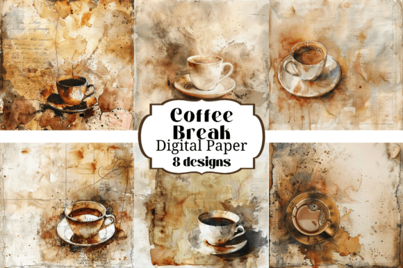 Coffee Break Watercolor Backgrounds: Warm Up Your Projects