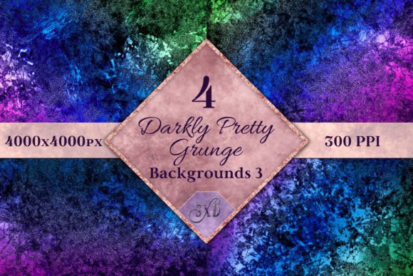 Darkly Pretty Grunge Backgrounds 3: Moody Textures for Bold Design