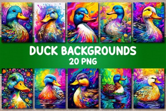 Duck Backgrounds for Covers: Quirky Charm for Your Projects
