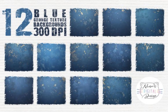 Elevate Your Design with Blue Grunge Texture Backgrounds