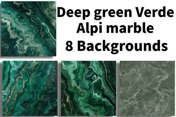 Elevate Your Vision with Deep Green Verde Alpi Marble Backgrounds