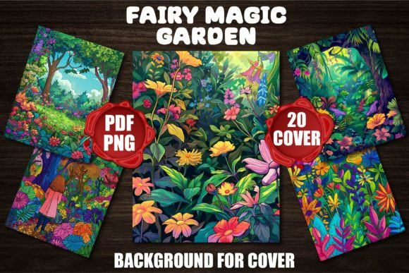 Enchanting Fairy Garden Backgrounds for Book Covers