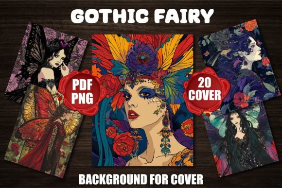 Gothic Fairy Backgrounds for Covers
