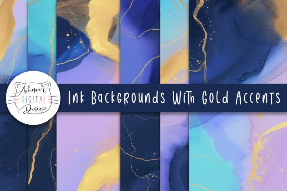Ink Backgrounds with Gold Accents: Elevate Your Creative Projects