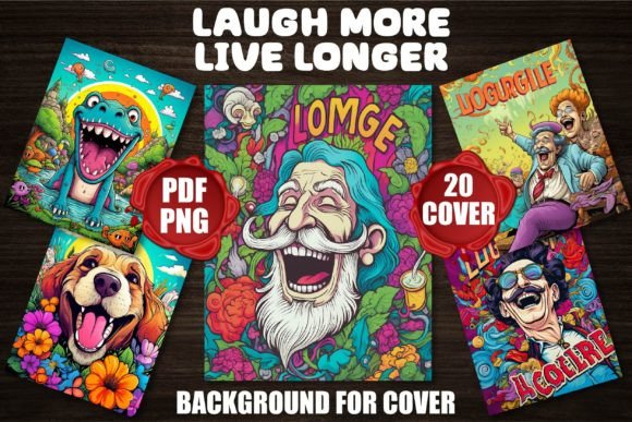 Laugh More Live Longer Backgrounds: Design with Joy