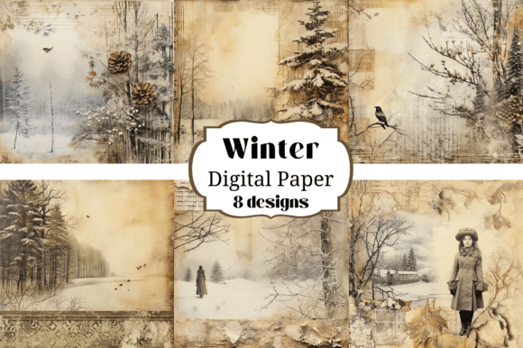 Warm Winter Crafts: Using Sepia Digital Papers